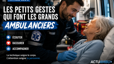 Les petits gestes qui font les grands professionnels de l’ambulance