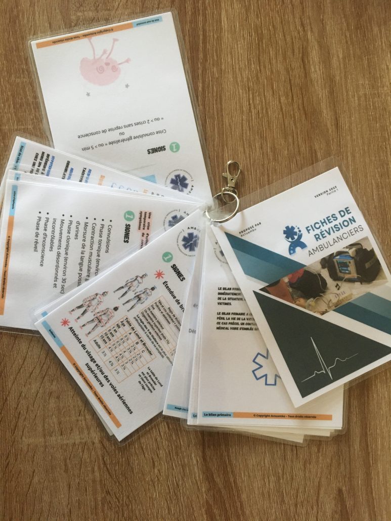 fiches de révisions ambulanciers