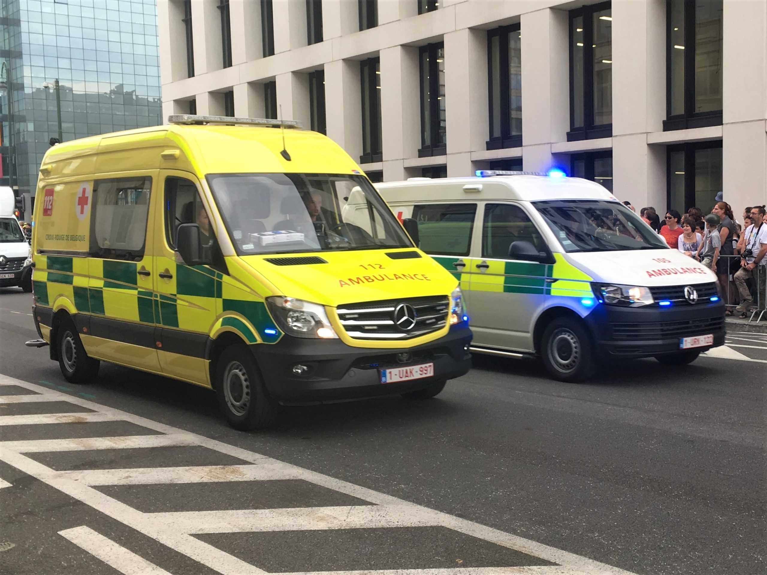 Centrale 112 et mission ambulancière en Belgique