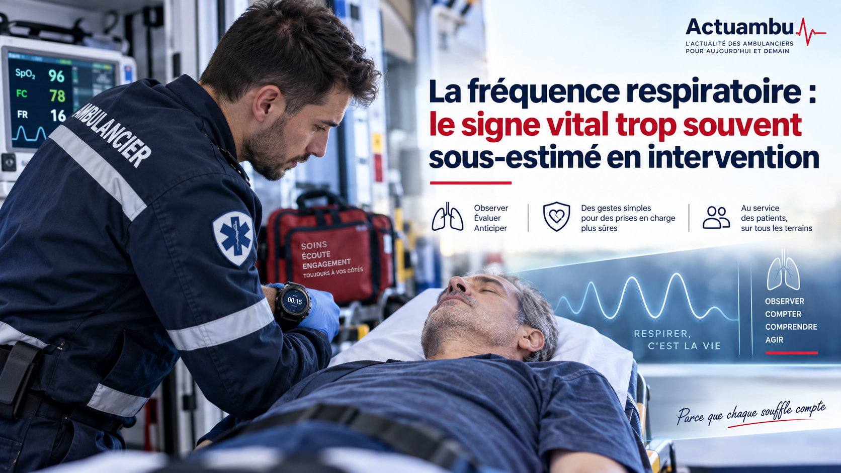 La fréquence respiratoire : le signe vital trop souvent sous-estimé en intervention