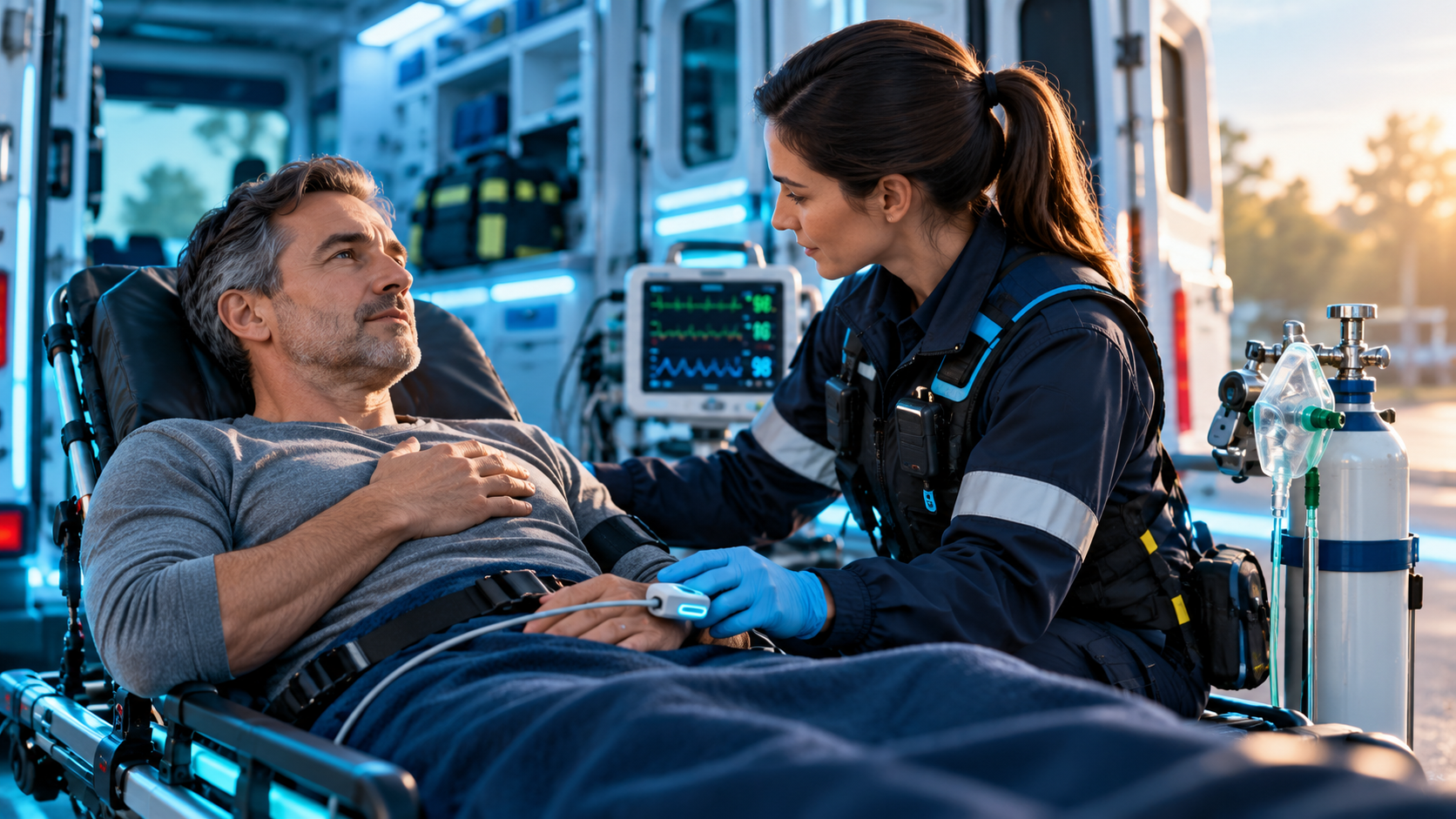 Douleur thoracique : l’oxygène n’est pas systématique chez un patient non hypoxémique